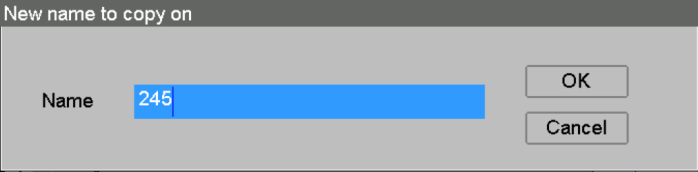 Copy name dialog