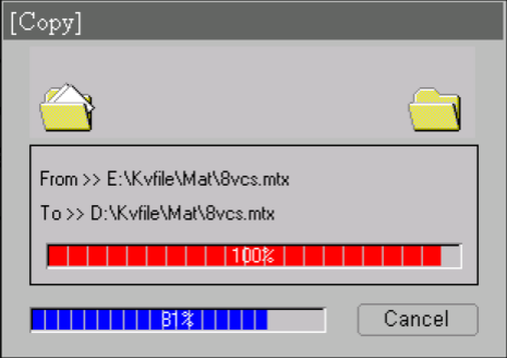Restore dialog